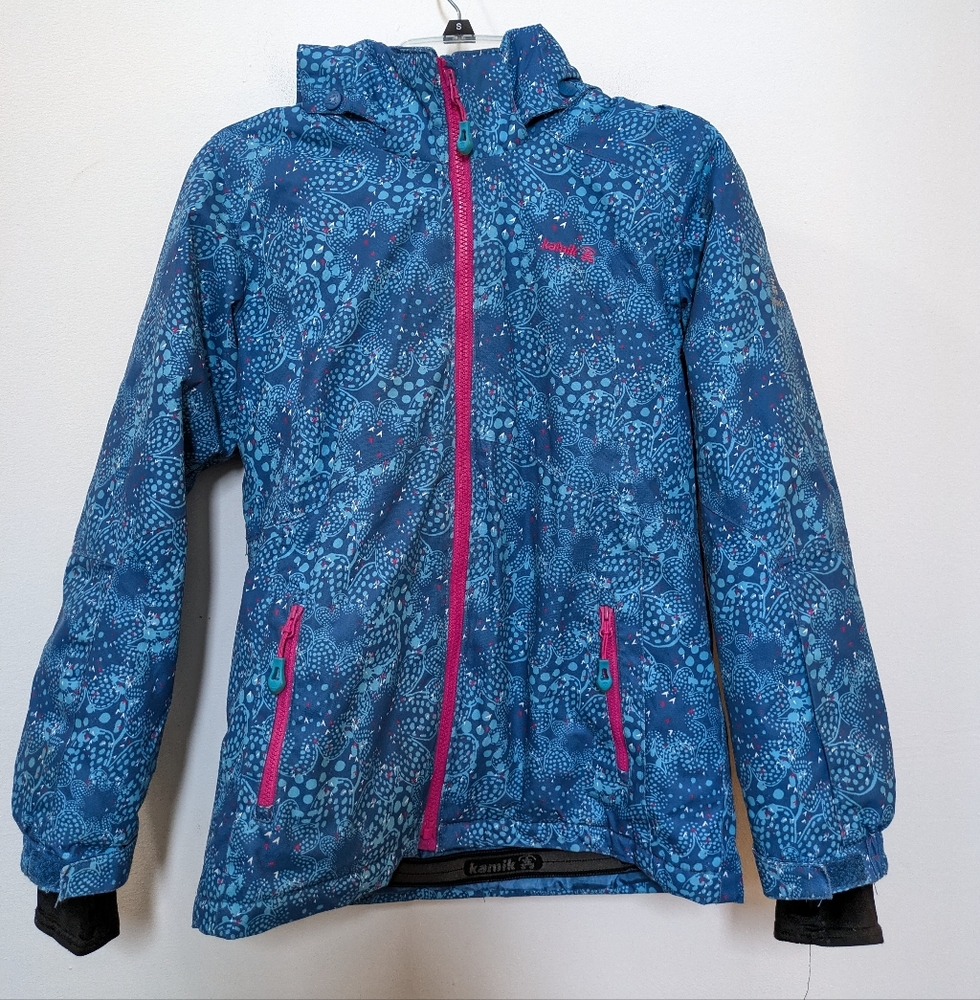 Kamik Girls Ski Hooded Insulated Jacket, Girls 12